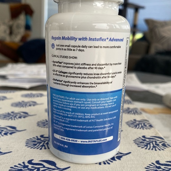 4 Unopened Bottles Advanced Joint Support Supplement - White and Blue - Picture 3 of 3